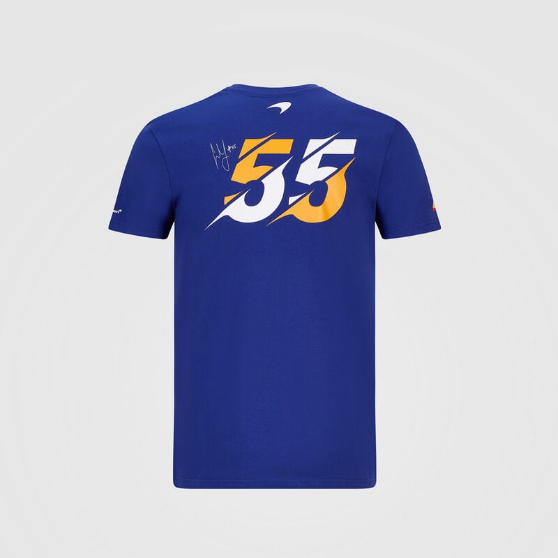 MCLAREN FW MENS SAINZ GRAPHIC TEE - blue