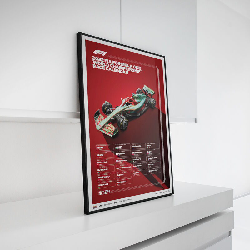 F1 SL 2022 SCHEDULE POSTER - Multicolor