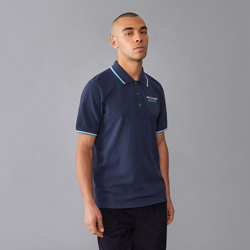 WILLIAMS RACING FW MENS POLO - navy