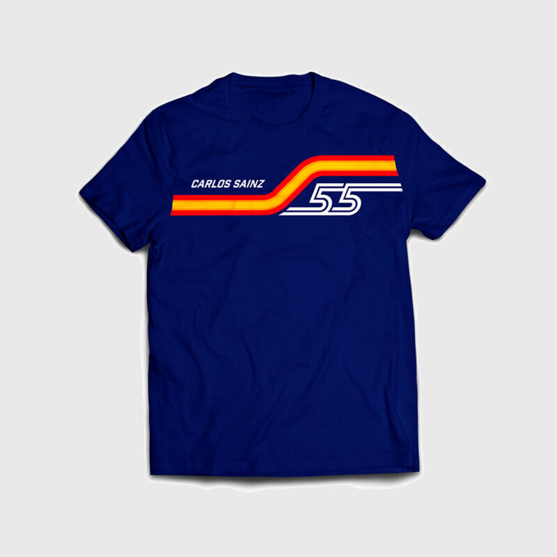 MCLAREN  CARLOS SAINZ FLAG TSHIRT - blue