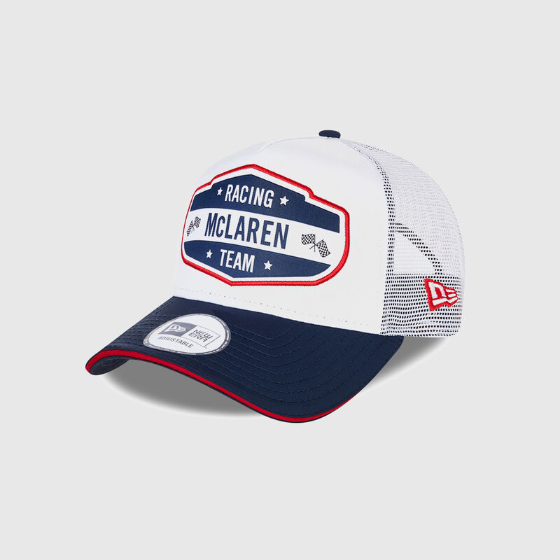 MCLAREN SL USA E-FRAME TRUCKER CAP - white