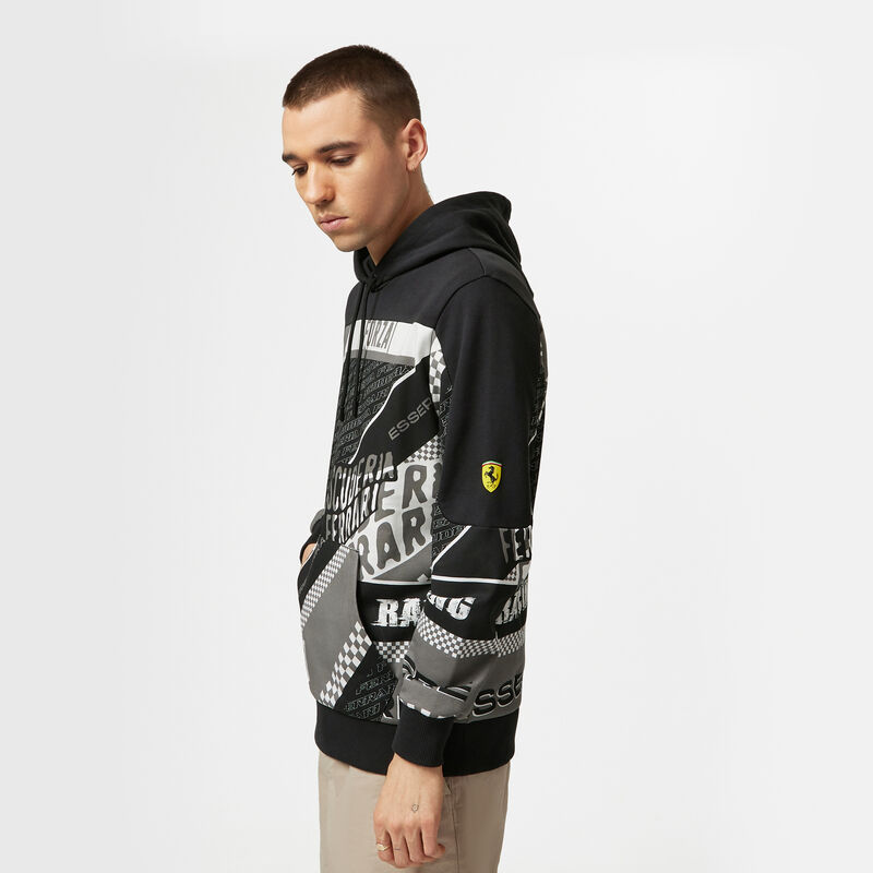 SF FW MENS GRAPHIC HOODY - black