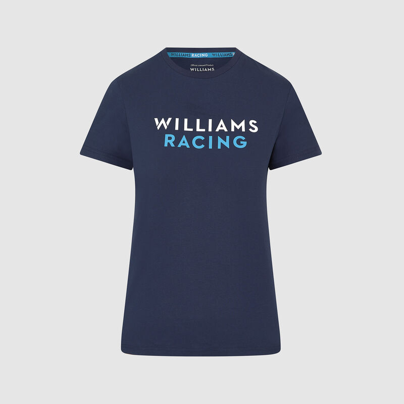 WILLIAMS RACING FW WOMENS LOGO TEE - navy