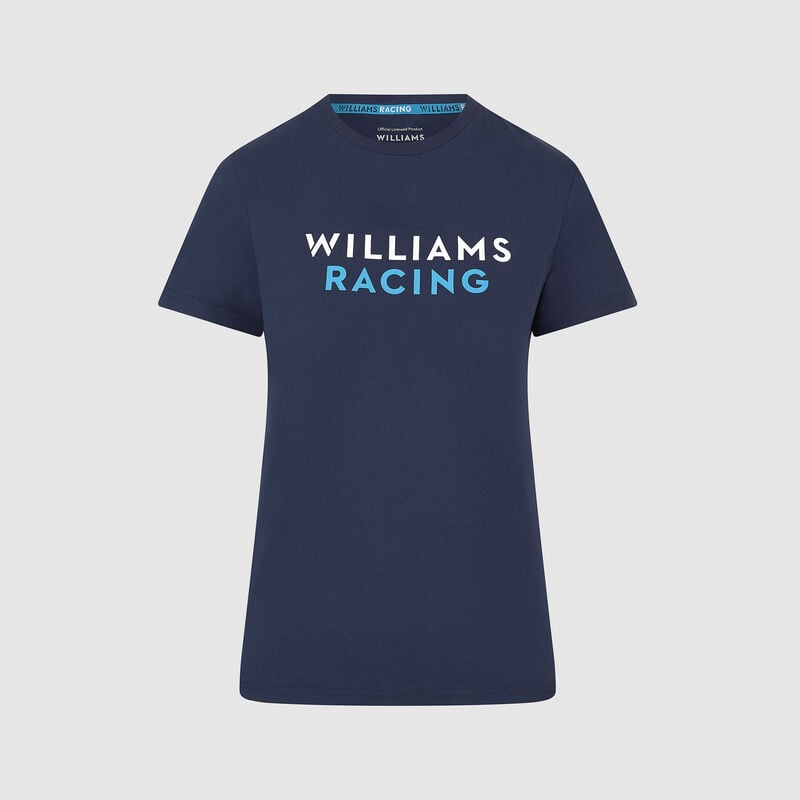 WILLIAMS RACING FW WOMENS LOGO TEE - navy