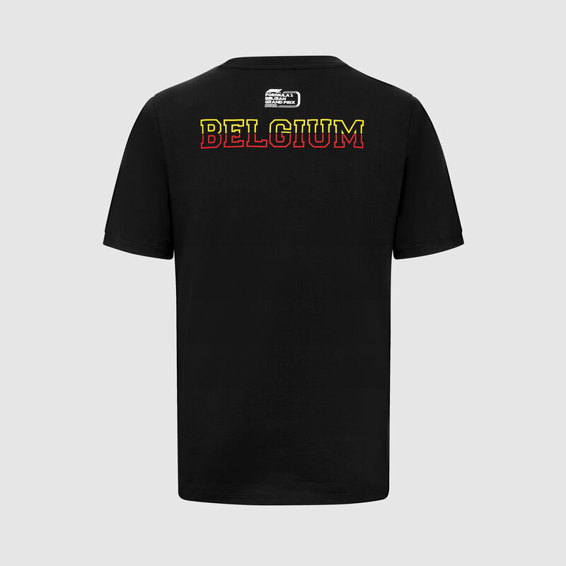 F1 FW RS BELGIUM TEE - black