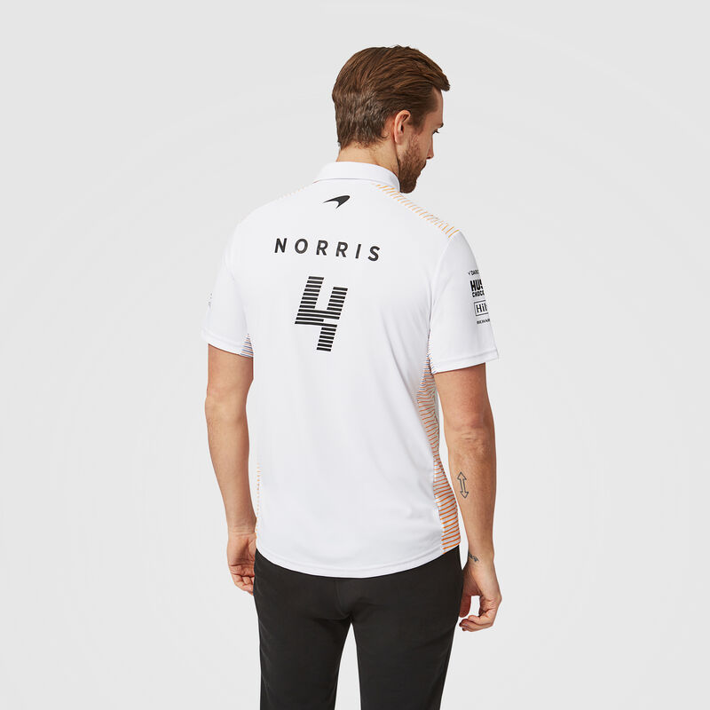 MCLAREN RP MENS NORRIS POLO - white