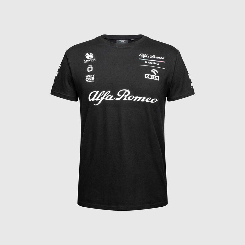 ALFA ROMEO RACING MENS ESSENTIAL TEE - black