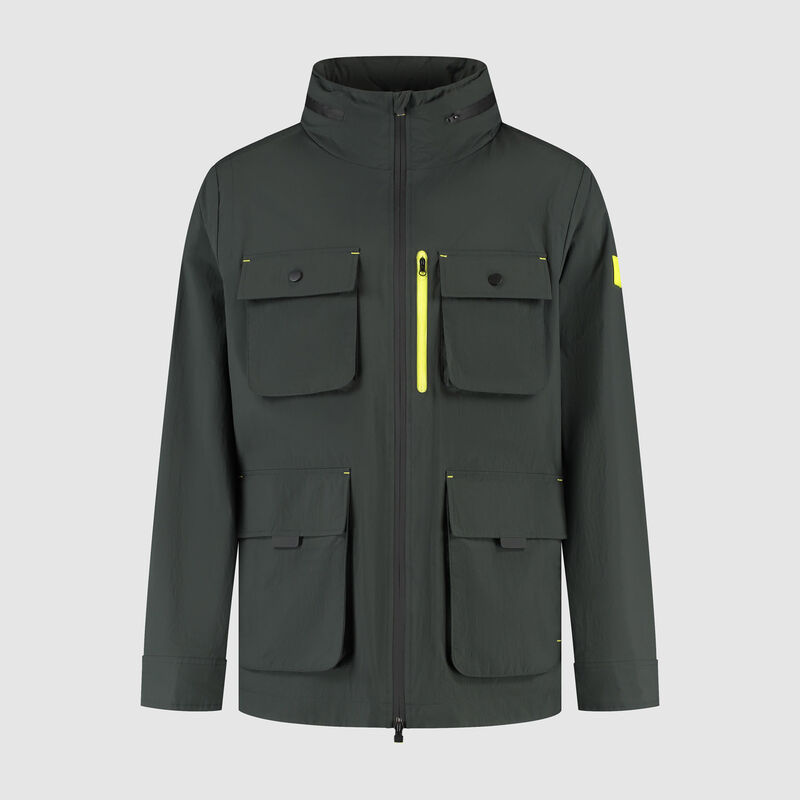 6 Pocket Jacket 2025 - Aston Martin F1 Team - Black XS for males - 8719203595139 - Fuel For Fans F1 Merchandise store