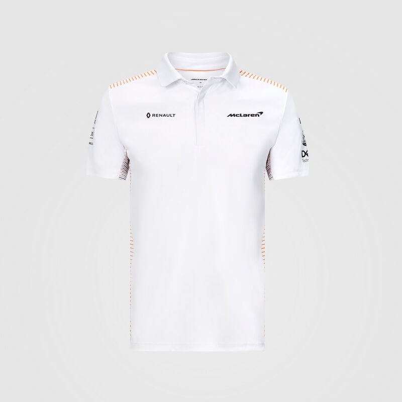 MCLAREN RP MENS TEAM POLO - white