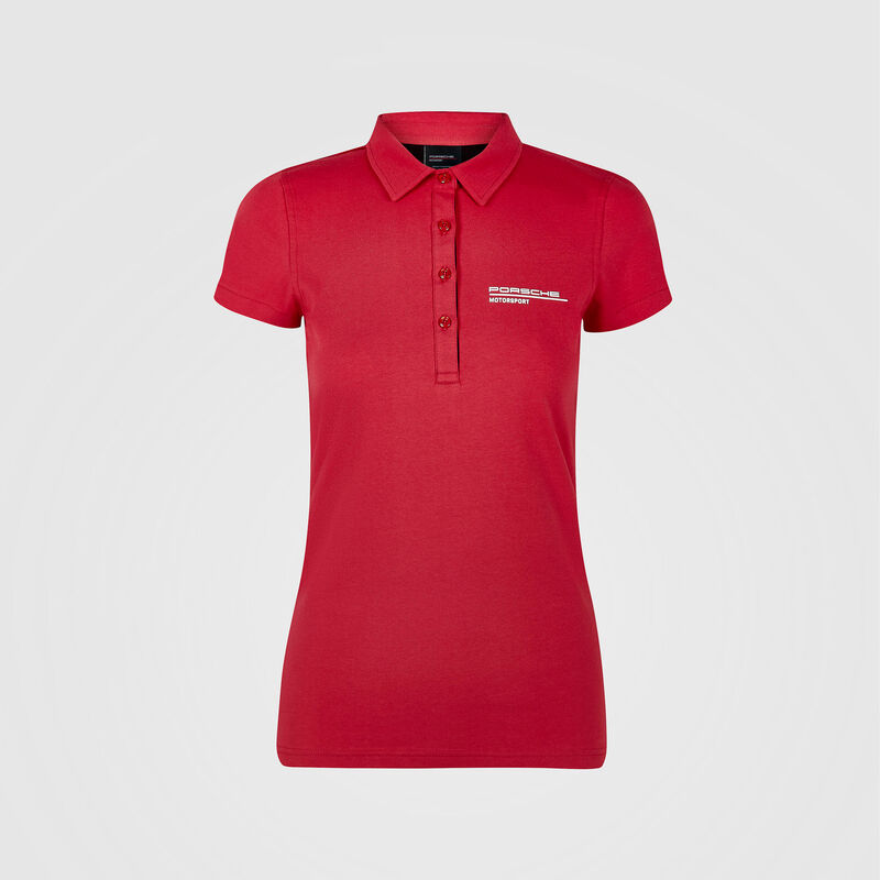 PORSCHE FW WOMENS POLO - red