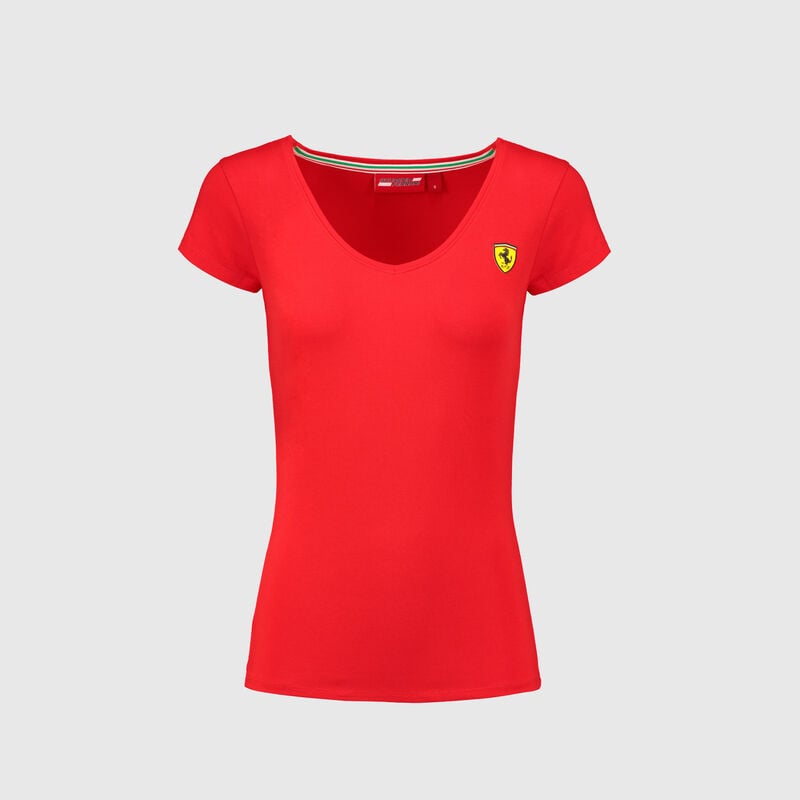 SF FW WOMENS CLASSIC V-NECK TEE - red