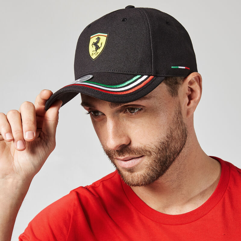 SF PU FW ITALIAN CAP - black