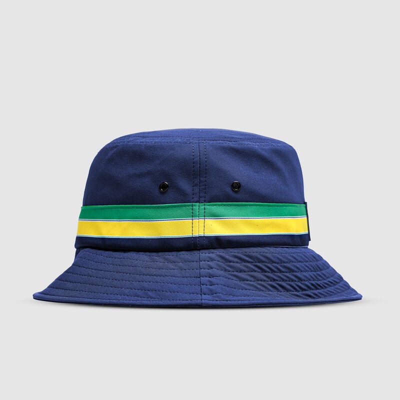 SENNA FW STRIPE BUCKET HAT - navy