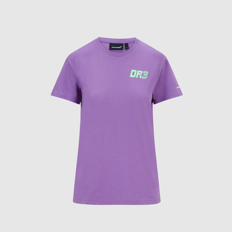 MCLAREN FW WOMENS RICCIARDO NO3 SILVERSTONE TEE - purple