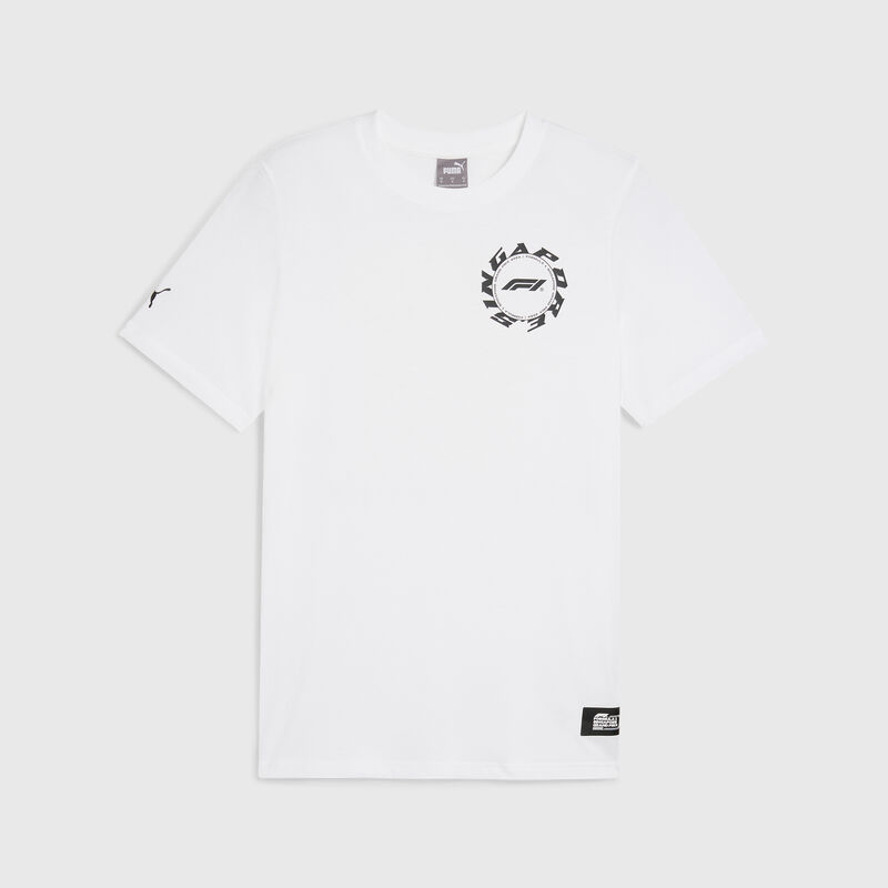 PUMA F1® 2024 Singapore GP T-shirt 2024 - F1 Collection - White XXL for males - Fuel For Fans F1 Merchandise store