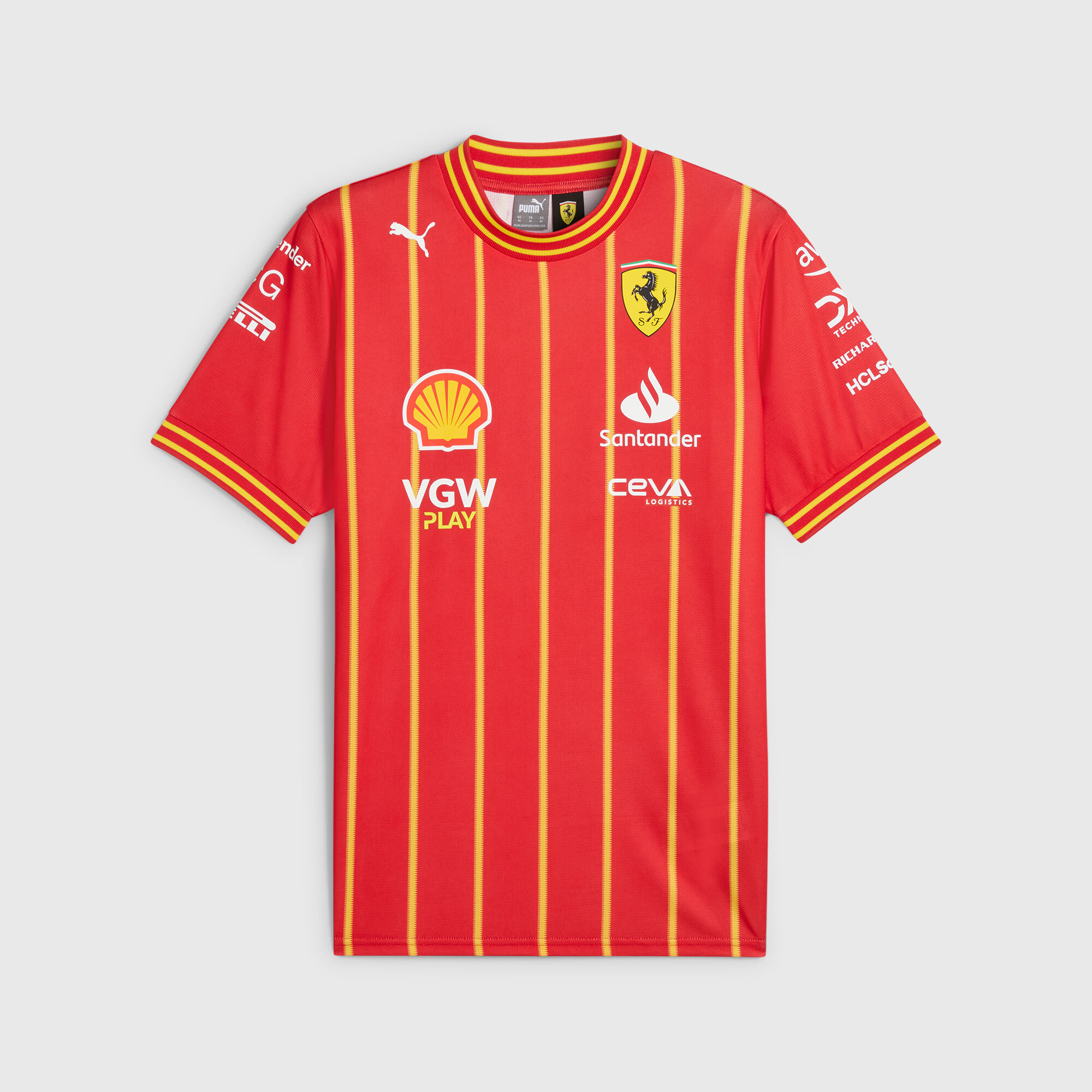 2024 Charles Leclerc Soccer Jersey Scuderia Ferrari F1 Fuel For Fans