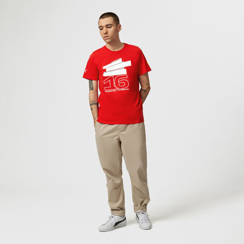 SF FW MENS DRIVER TEE - red-leclerc