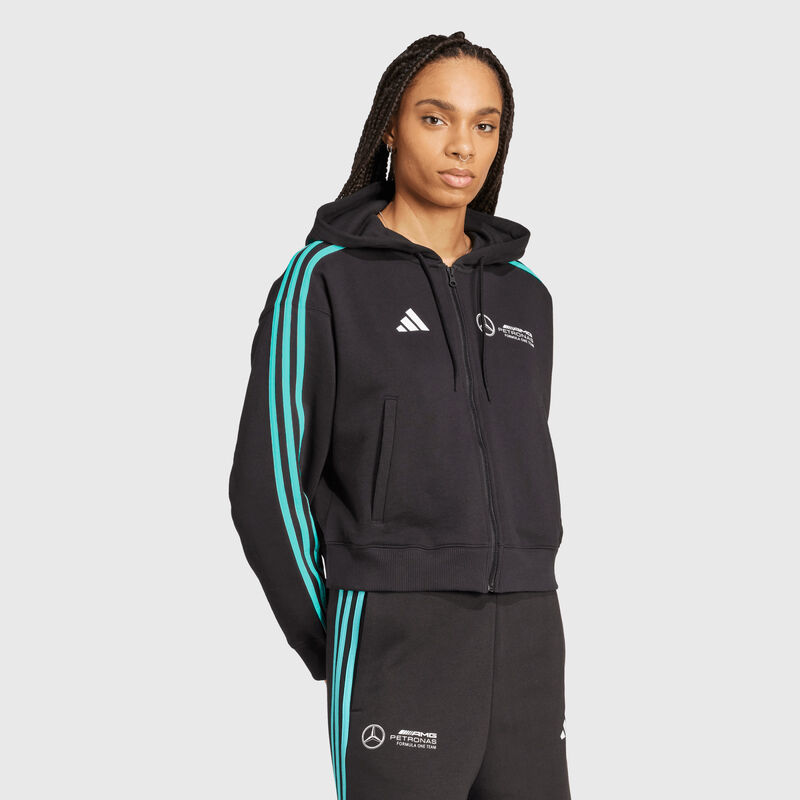 MAPF1 FW WOMENS DNA FULL ZIP HOODIE - black