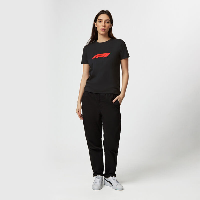 F1 FW WOMENS LOGO TEE - black