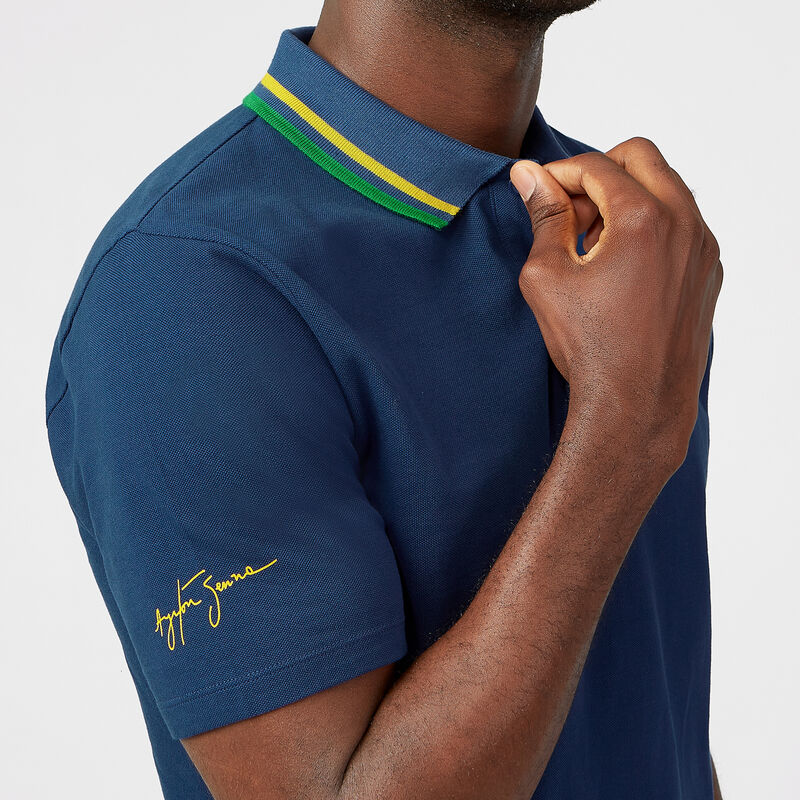 AS FW MENS LOGO POLO - navy