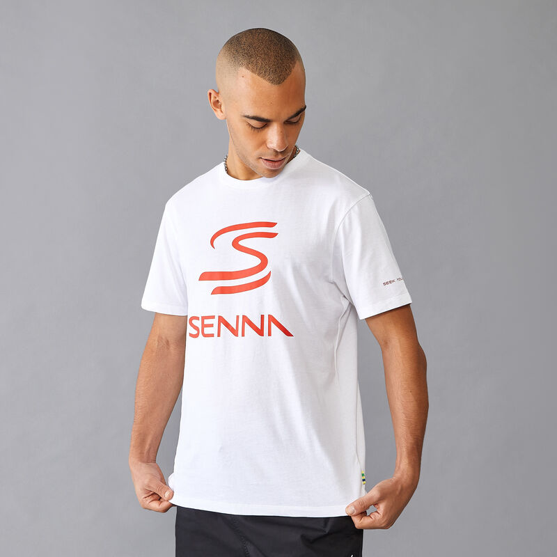 AS FW MENS SENNA LOGO TEE - white