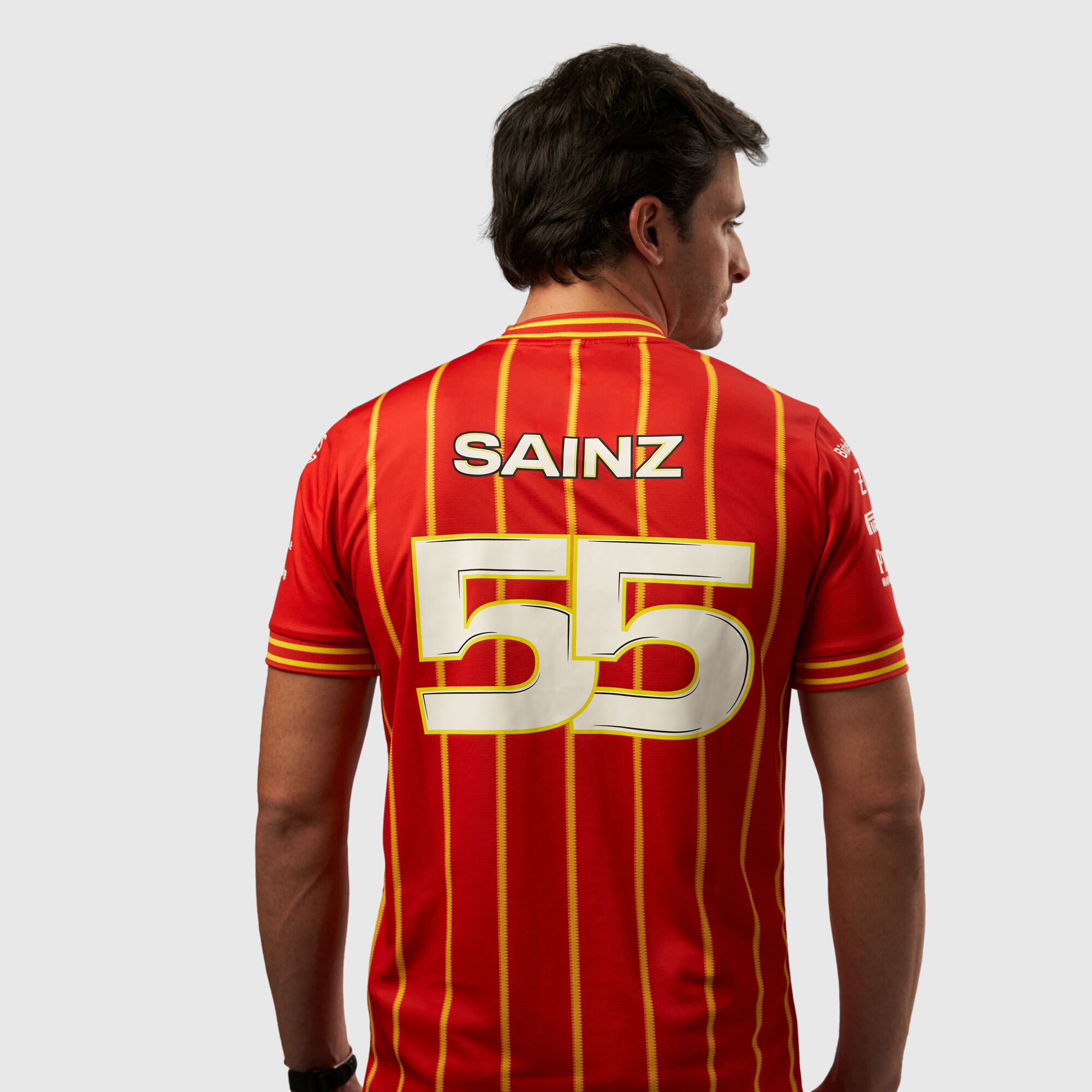 2024 Carlos Sainz Soccer Jersey Scuderia Ferrari F1 Fuel For Fans