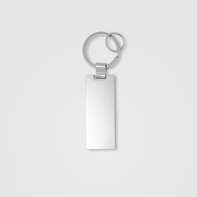 PORSCHE FW LOGO KEYRING - silver