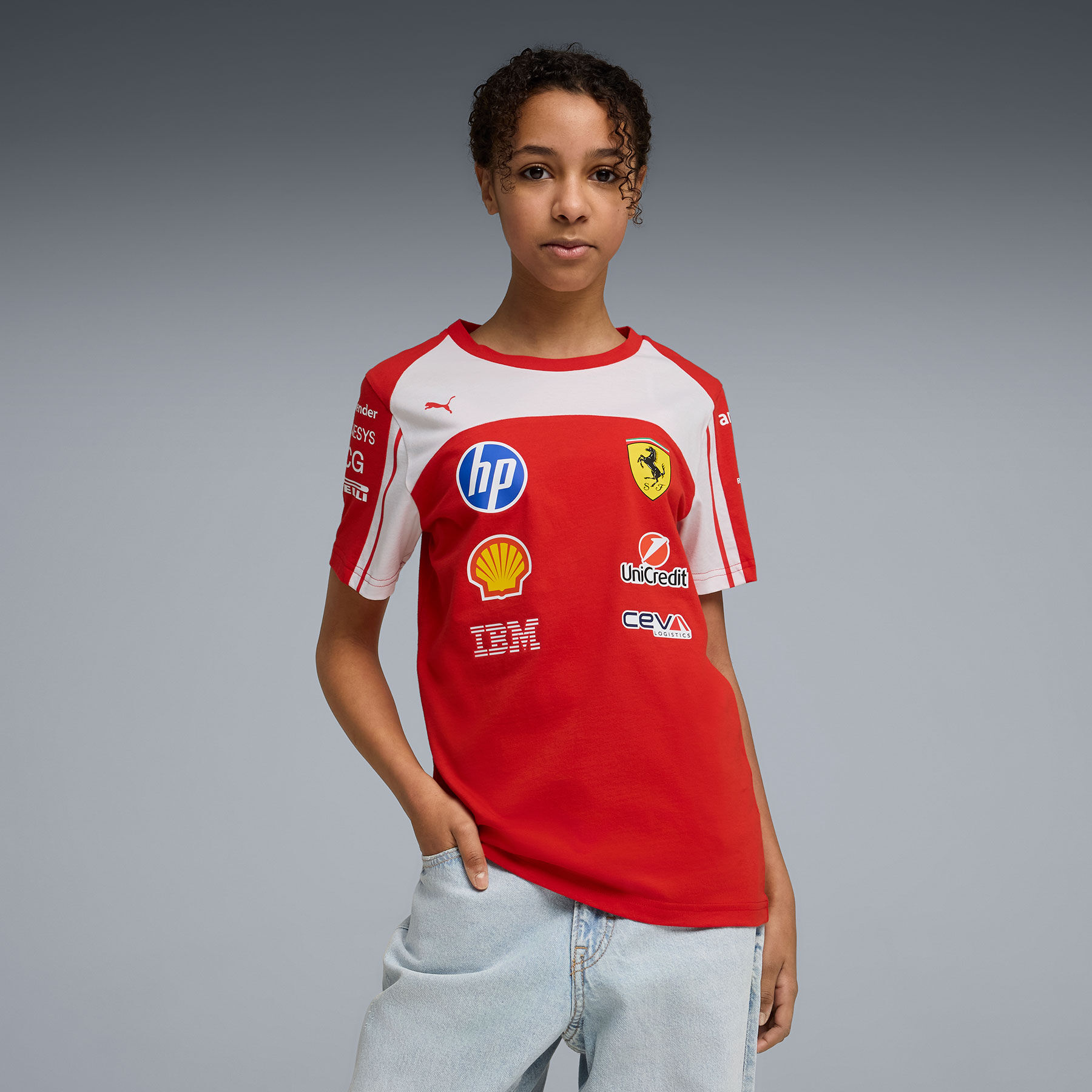 PUMA Kids 2026 Team T-shirt - Scuderia Ferrari F1 | Fuel For Fans
