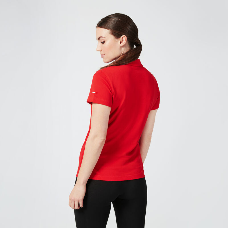 SF PU FW WOMENS CLASSIC POLO - red
