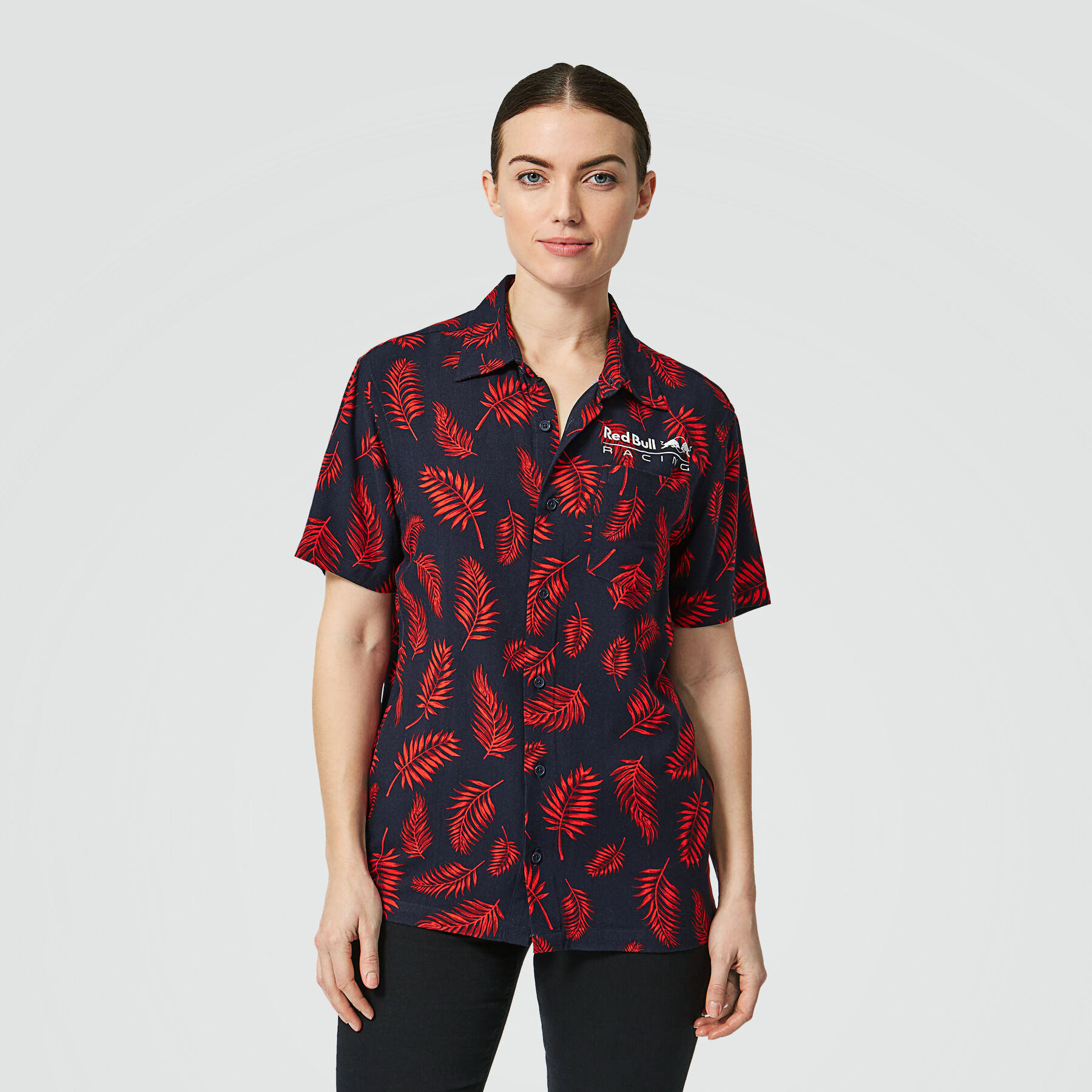 Tropical Hawaiian Shirt - Red Bull