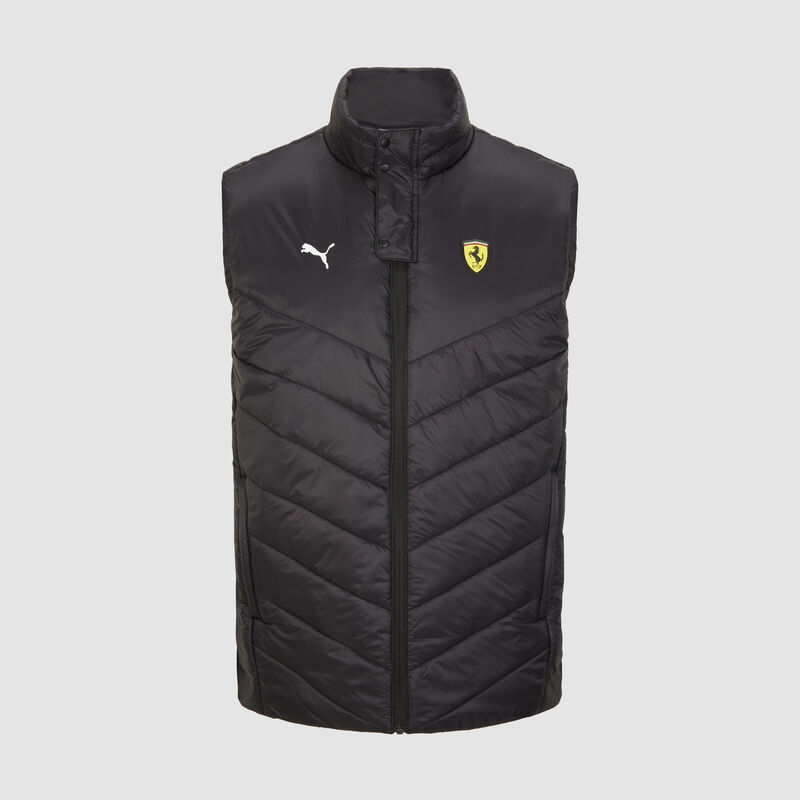 SF PU FW MENS PADDED GILET - black