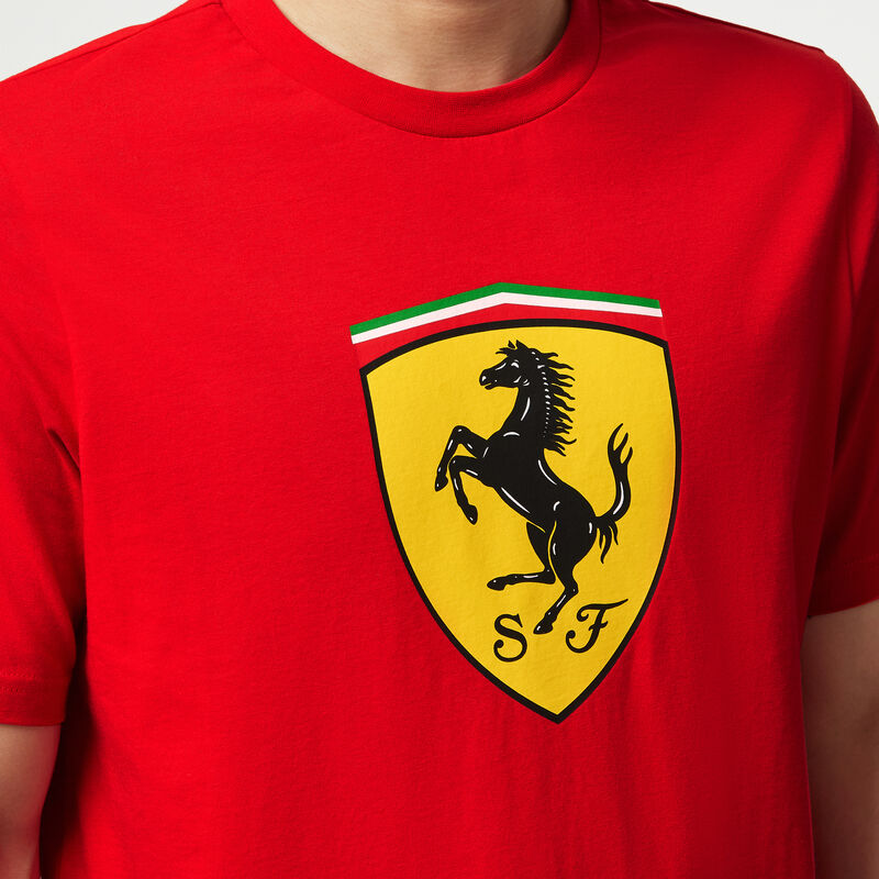 SF PU FW MENS LARGE SHIELD TEE - red