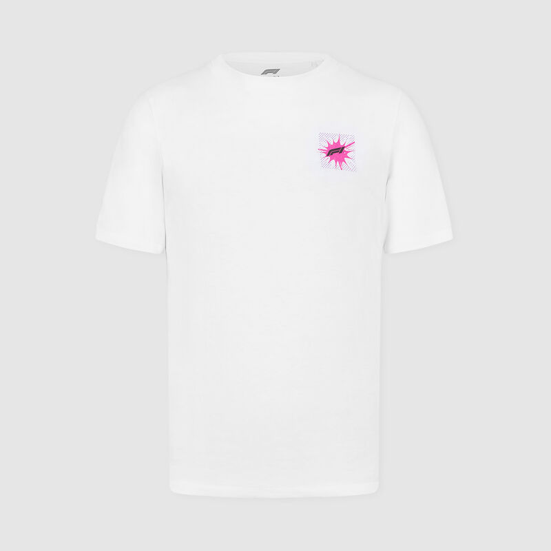 F1 FW HALFTONE GRAPHIC TEE - white