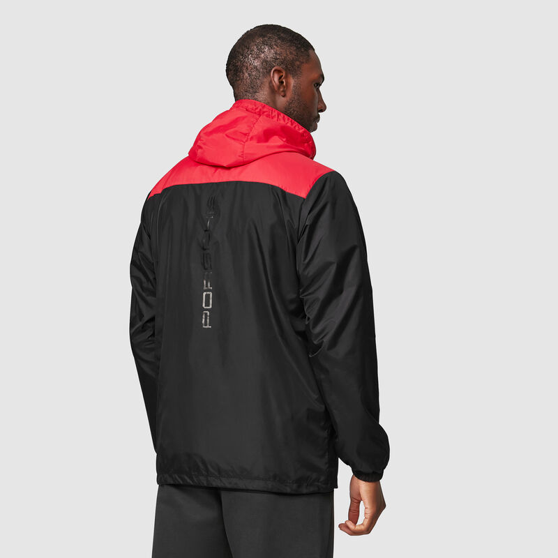 PORSCHE FW UNISEX WINDBREAKER - black