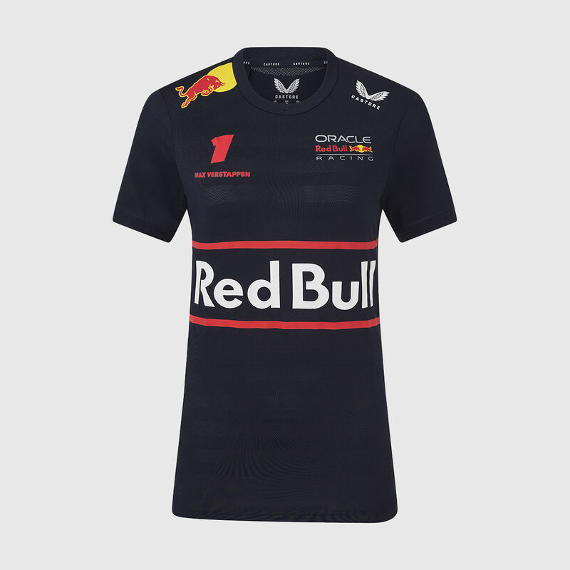 Women's 2025 Max Verstappen Driver T-shirt 2025 - Red Bull Racing - Navy XS for females - 5063455618195 - Fuel For Fans F1 Merchandise store