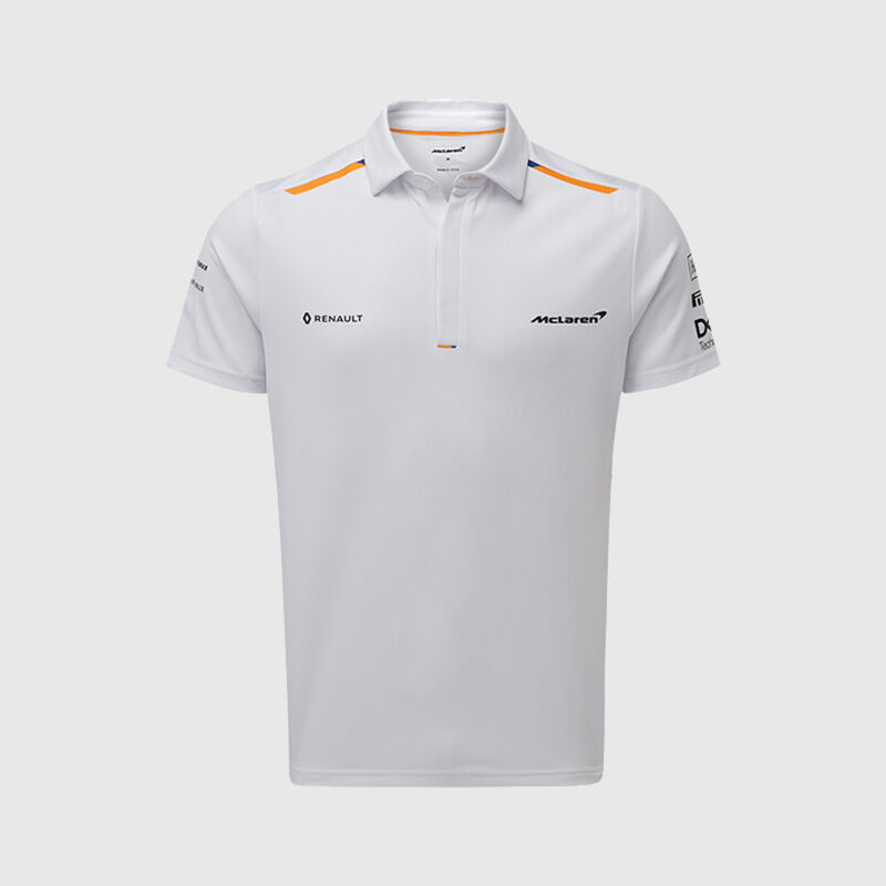 MCLAREN RP MENS POLO - white
