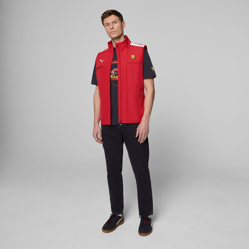 SF FW GILET - red