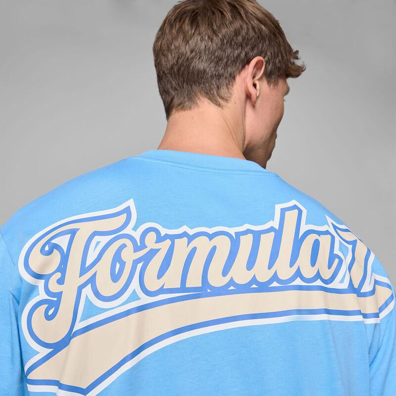 F1 FW HERITAGE LOGO TEE - blue