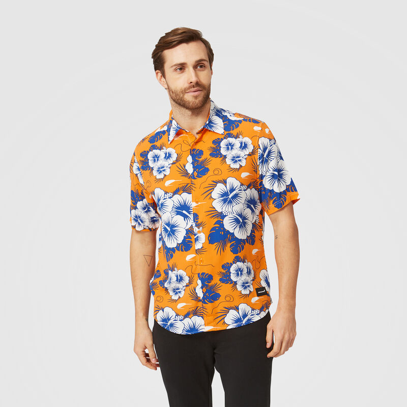 MCLAREN FW MENS HAWAIIAN SHIRT - orange