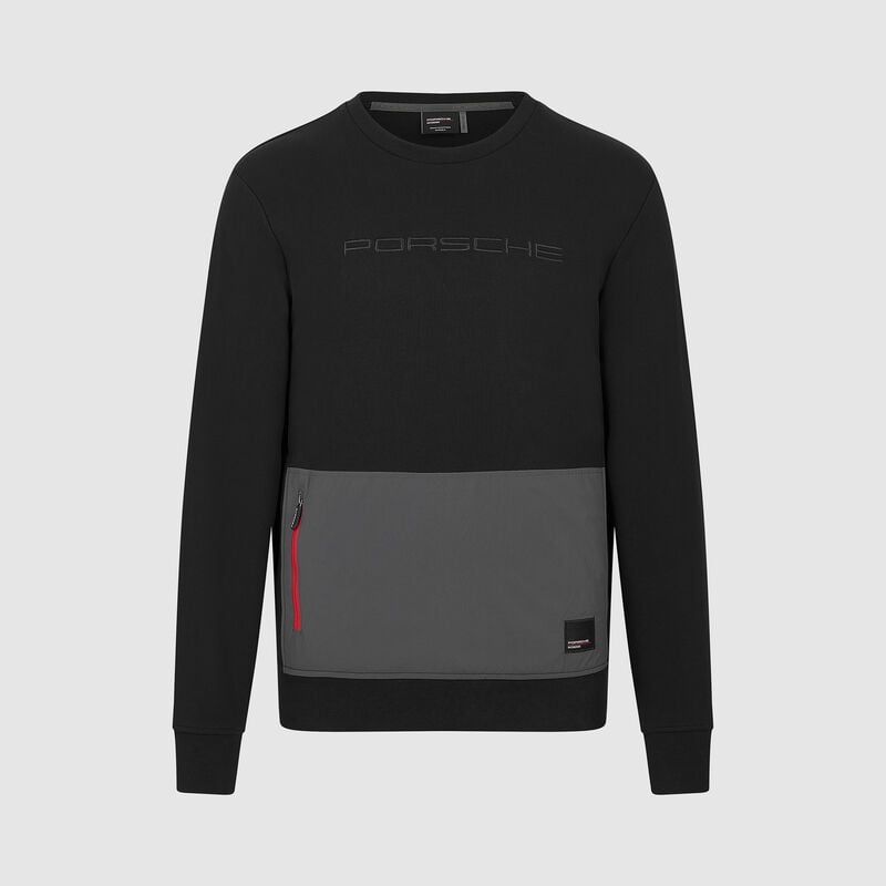 Utility Crew Sweater 2025 - Porsche Motorsport - Black 3XL for males - 8719203394725 - Fuel For Fans F1 Merchandise store