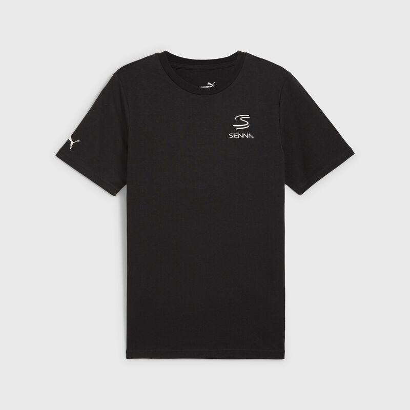 PUMA Senna A Vida Motorsport T-shirt 2024 - Ayrton Senna - Black XXL for males - Fuel For Fans F1 Merchandise store