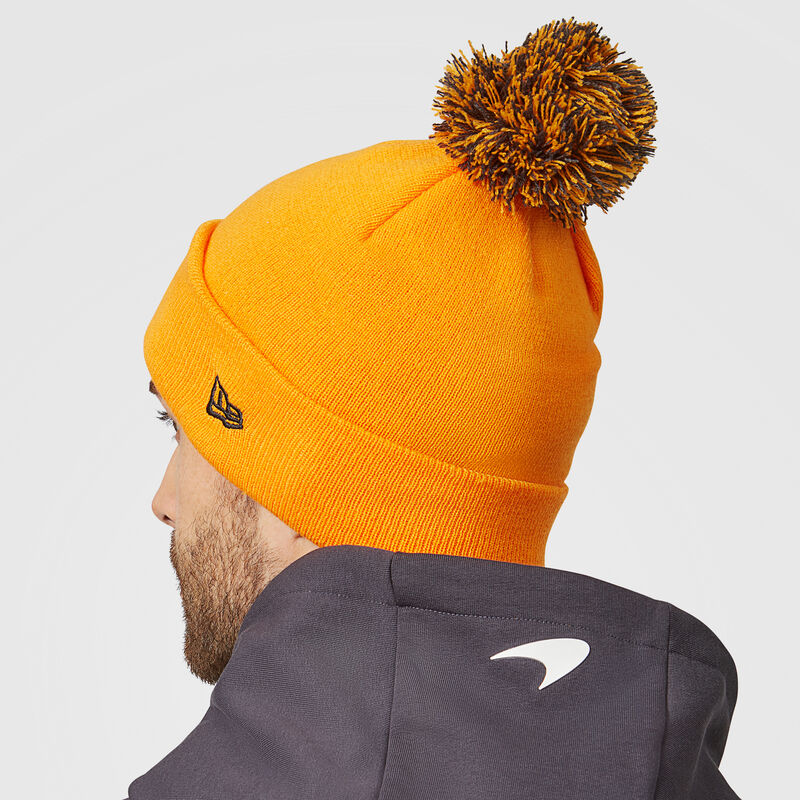 MCLAREN ESSENTIALS ESSENTIALS CUFF KNIT BEANIE - orange