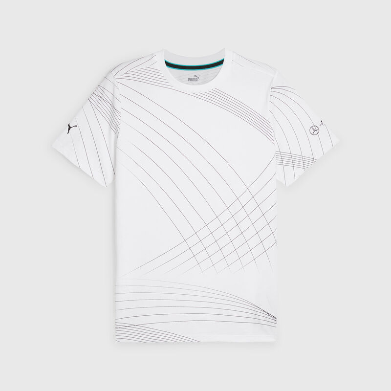 MAPF1 LS MENS AOP LOGO TEE - white