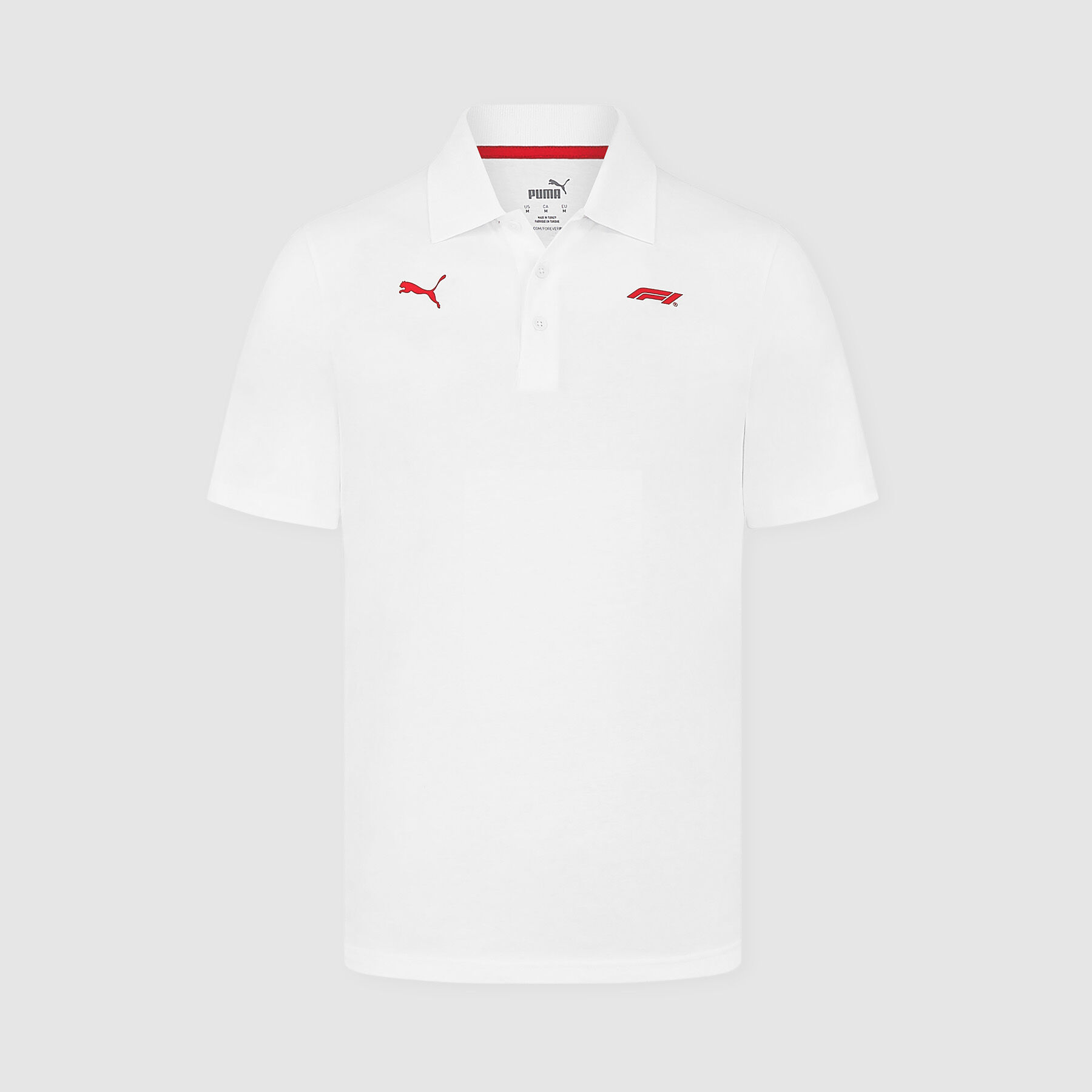 White puma polo shirt top
