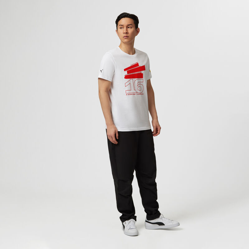SF FW MENS DRIVER TEE - white-leclerc