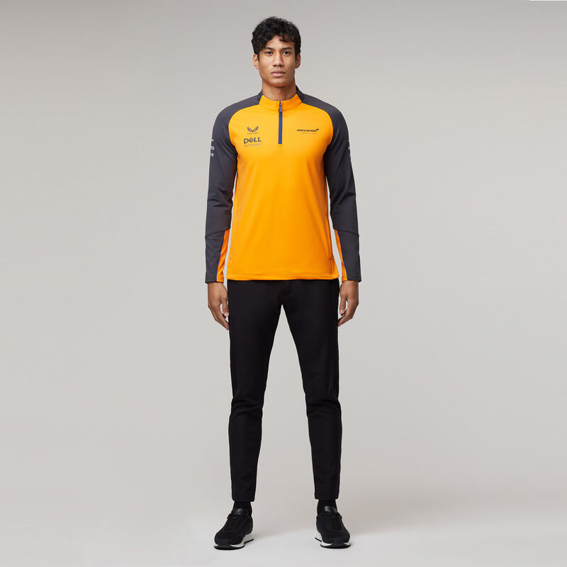 MCLAREN RP QUATER ZIP MIDLAYER - orange