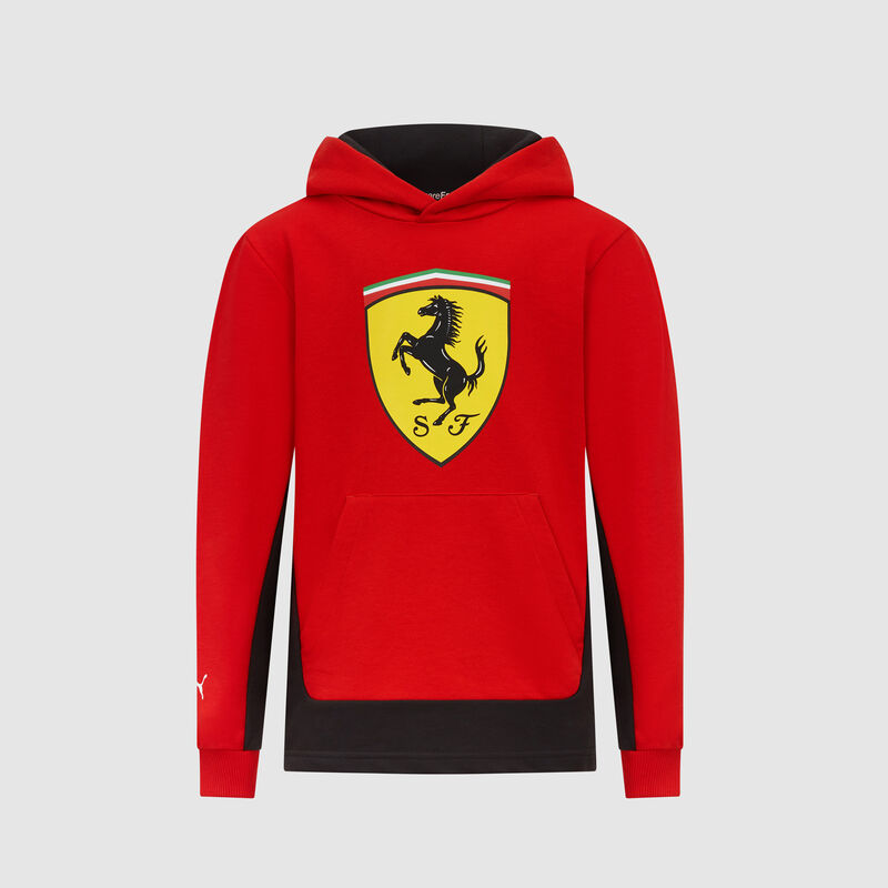 Kids Shield Hoodie - Scuderia Ferrari F1 | Fuel For Fans