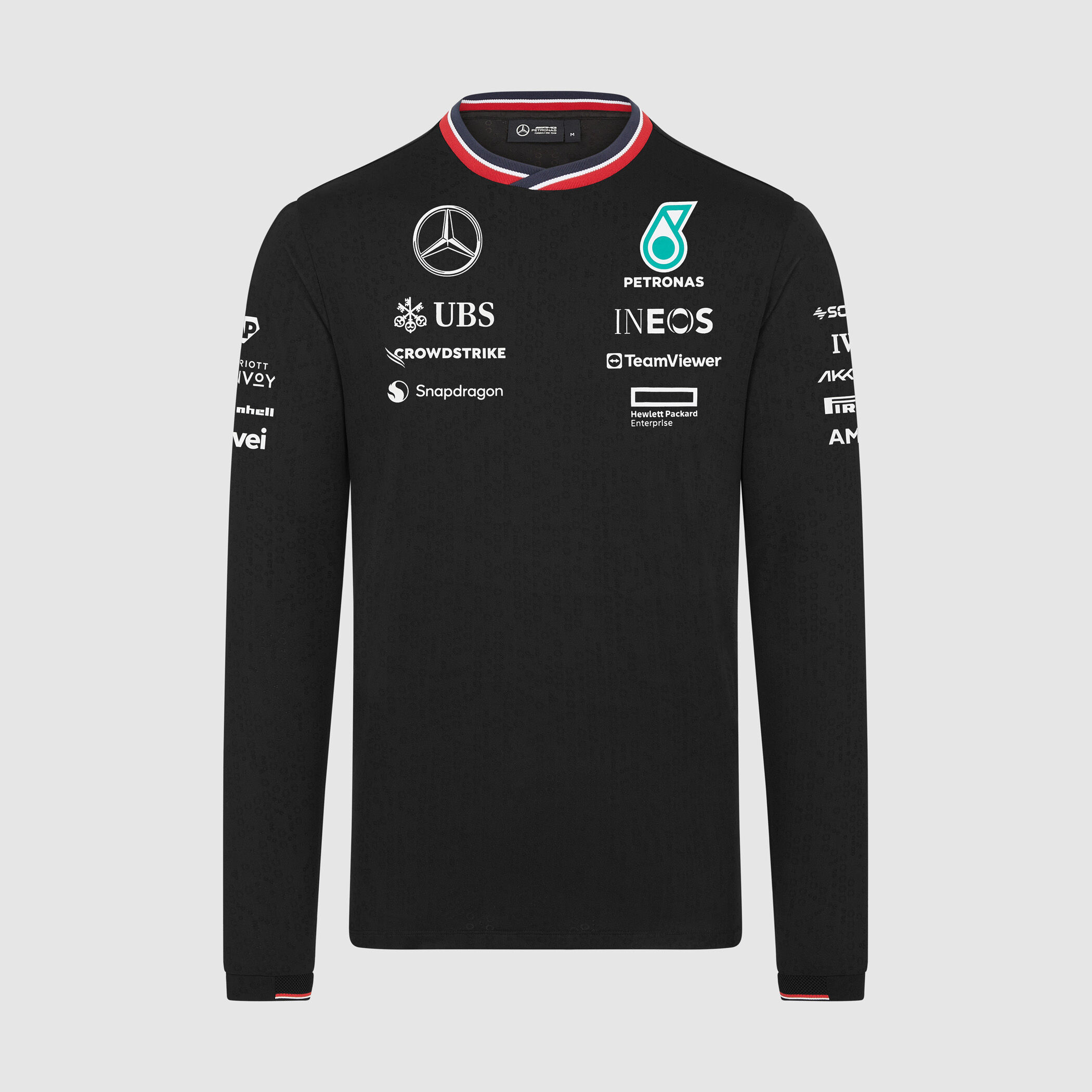 2024 Team Driver T-shirt - Long Sleeve - Mercedes-AMG F1 | Fuel For Fans