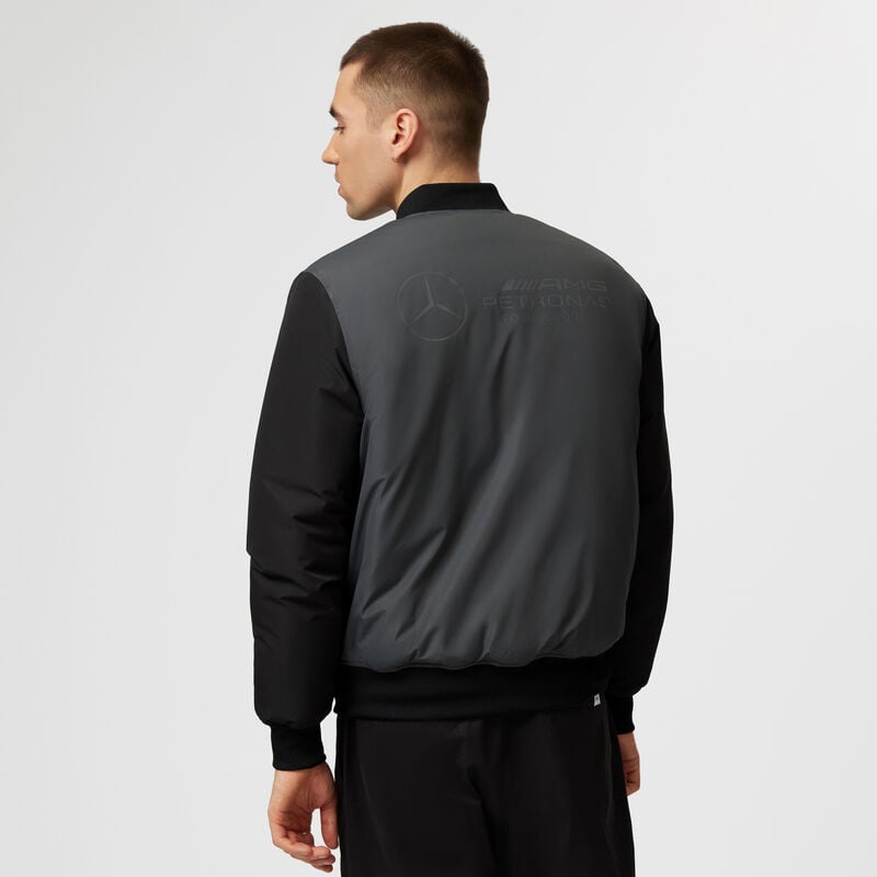 MAPF1 FW BOMBER JACKET - grey / black