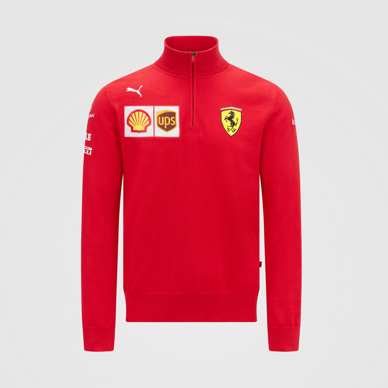 2021 Team Half Zip Sweater - Scuderia Ferrari | Fuel For Fans